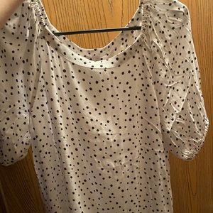 Loft polka dot shirt